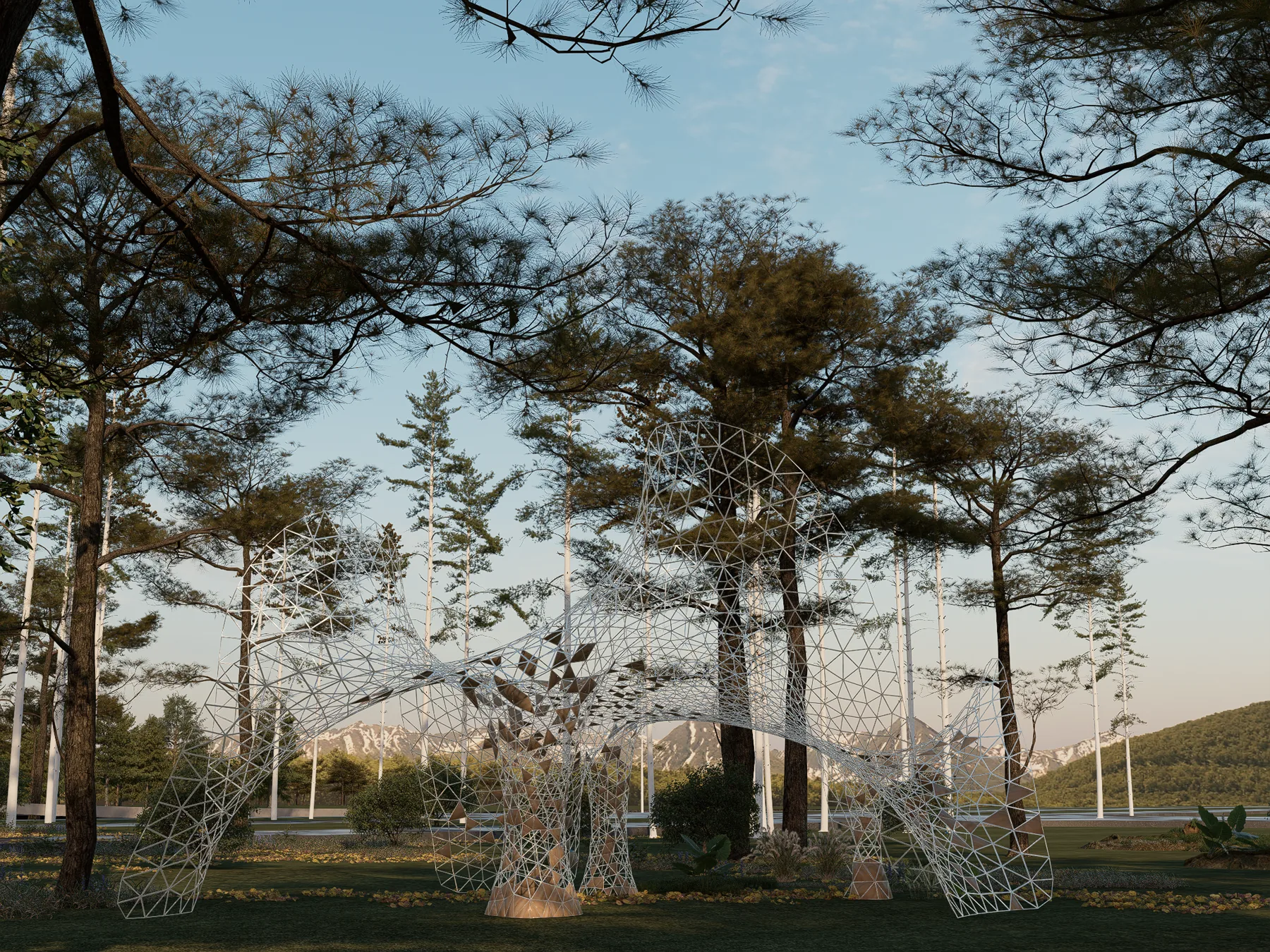 冠序：算法织造项目画面 1 / Crown Sequence: Algorithmic Weaving, project view 1