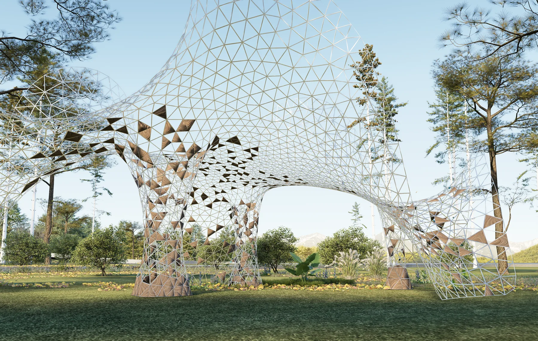 冠序：算法织造项目画面 6 / Crown Sequence: Algorithmic Weaving, project view 6