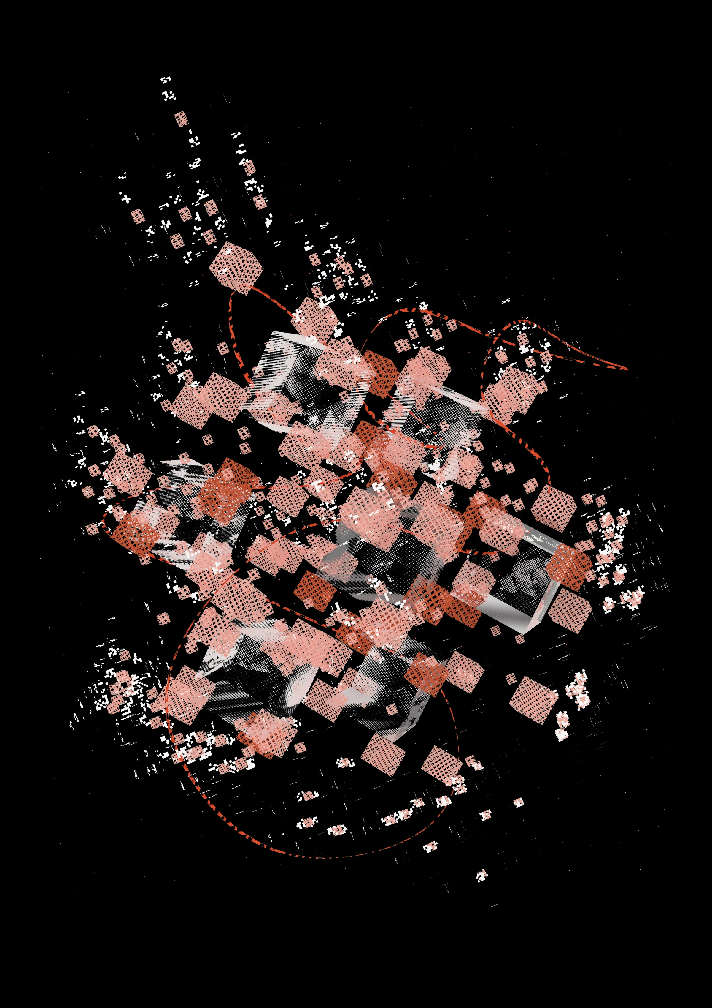 十二万亿年后生成艺术主视觉 / Main generative visual for Twelve Trillion Years Later